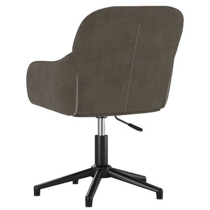 Office chair swivel velvet dark gray