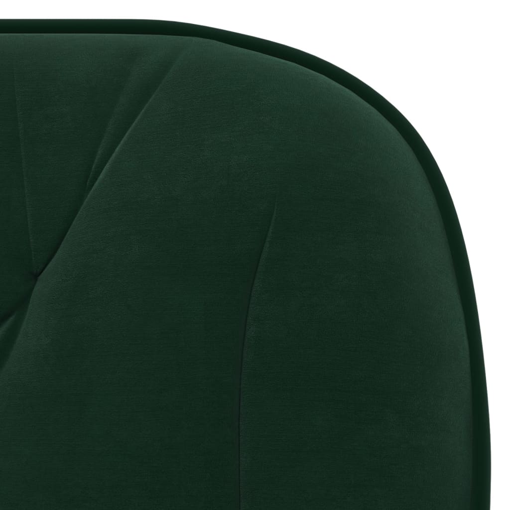 Office chair swivel velvet dark green