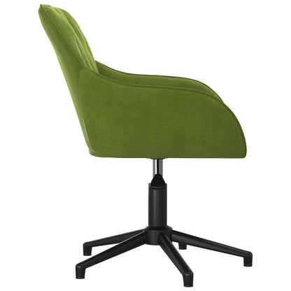 Office chair swivel velvet light green