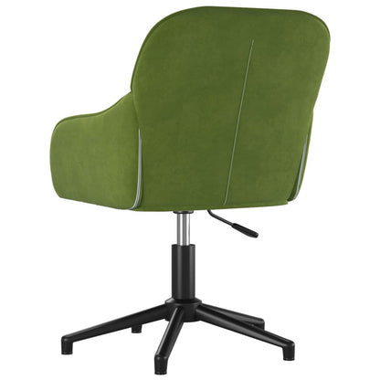 Office chair swivel velvet light green