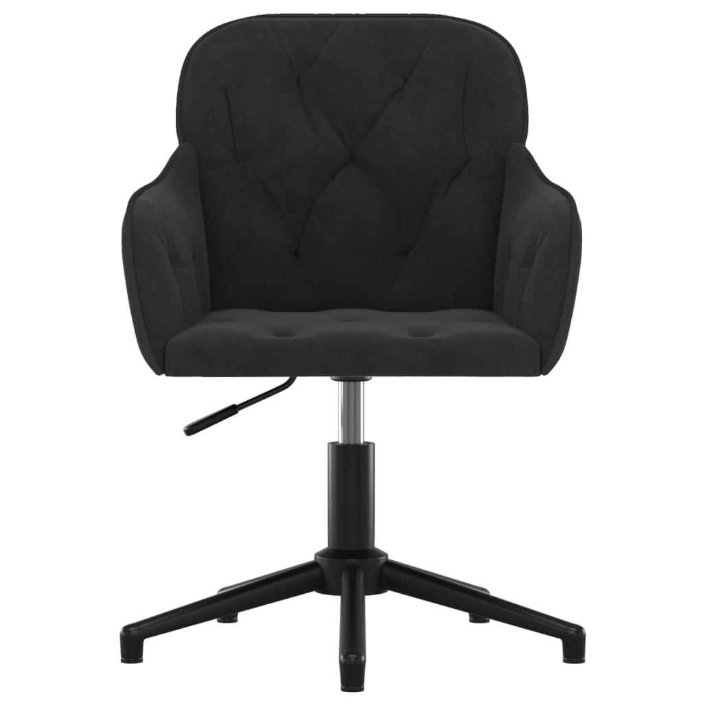 Office chair swivel velvet black