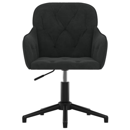 Office chair swivel velvet black