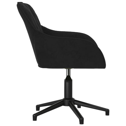 Office chair swivel velvet black