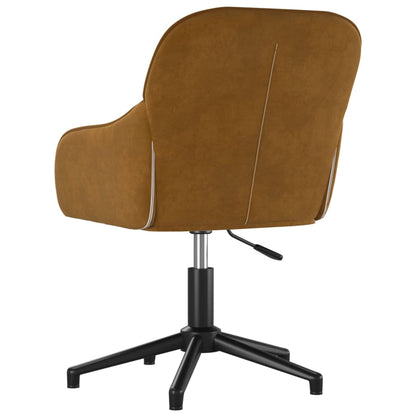 Office chair swivel velvet brown