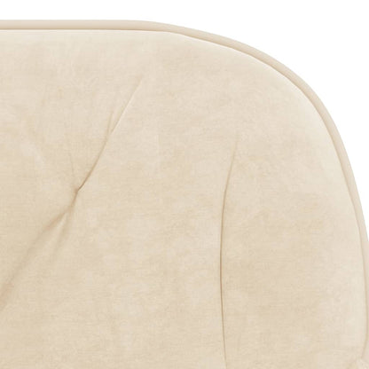 Office chair swivel velvet cream colored