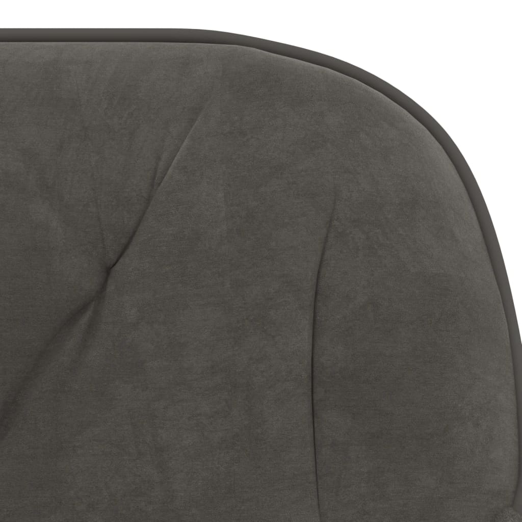 Office chair swivel velvet dark gray