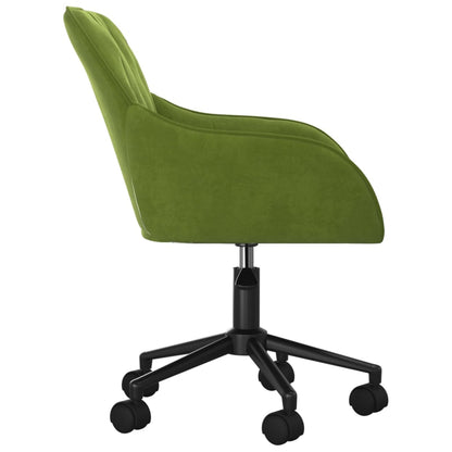 Office chair swivel velvet light green