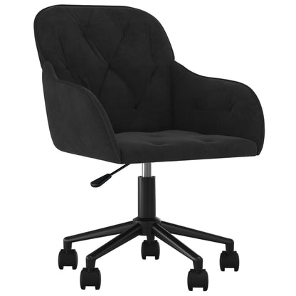 Office chair swivel velvet black