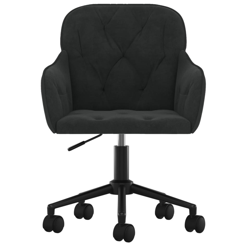 Office chair swivel velvet black