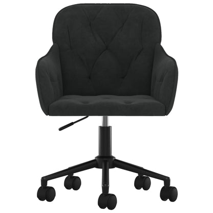 Office chair swivel velvet black