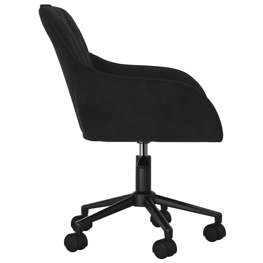 Office chair swivel velvet black