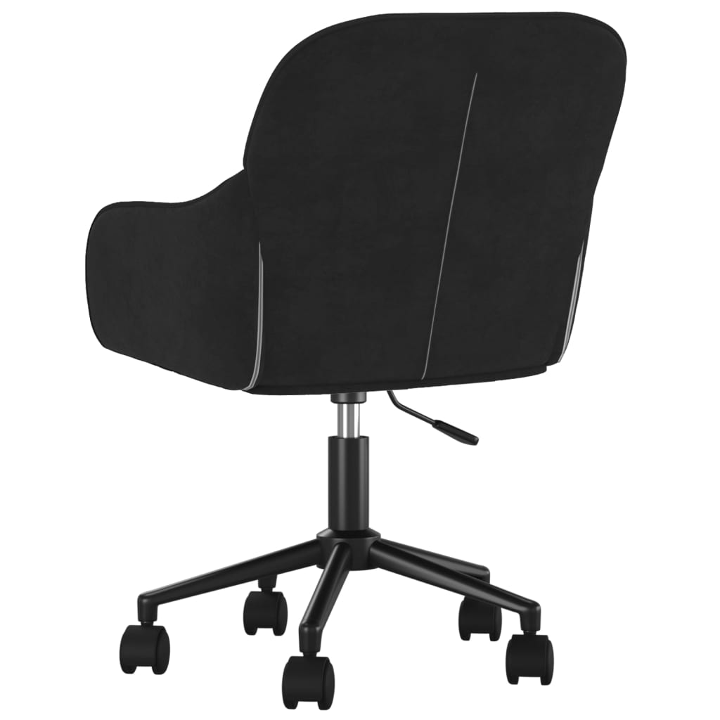 Office chair swivel velvet black