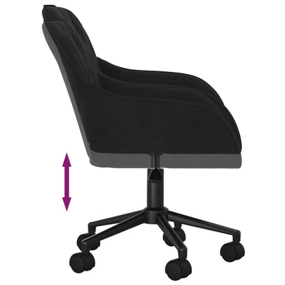 Office chair swivel velvet black