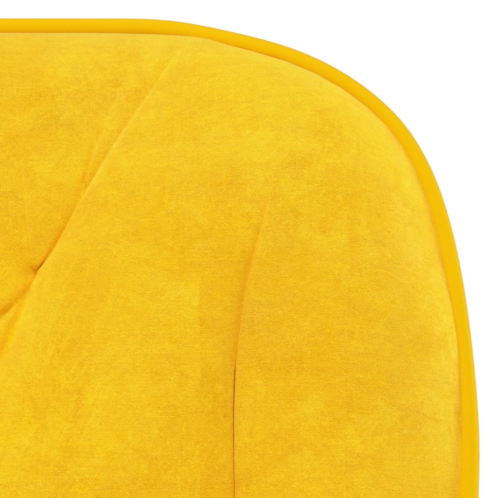 Office chair swivel velvet yellow