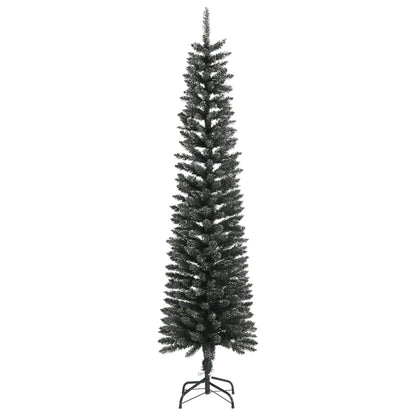 Kunstkerstboom met standaard smal 210 cm PVC groen