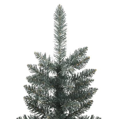 Kunstkerstboom met standaard smal 210 cm PVC groen