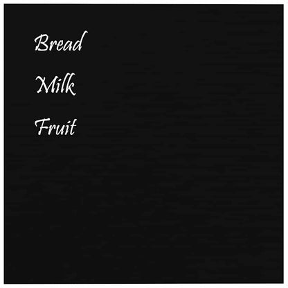 Magneetbord wandgemonteerd 40x40 cm gehard glas zwart