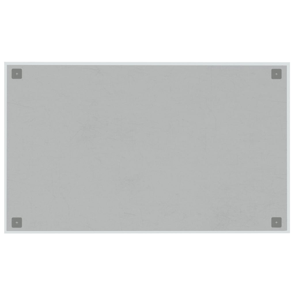 Magneetbord wandgemonteerd 100x60 cm gehard glas wit