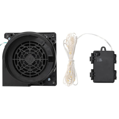 Kerstman met LED-verlichting opblaasbaar 370 cm