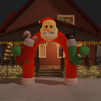 Kerstboog opblaasbaar met LED's 320 cm