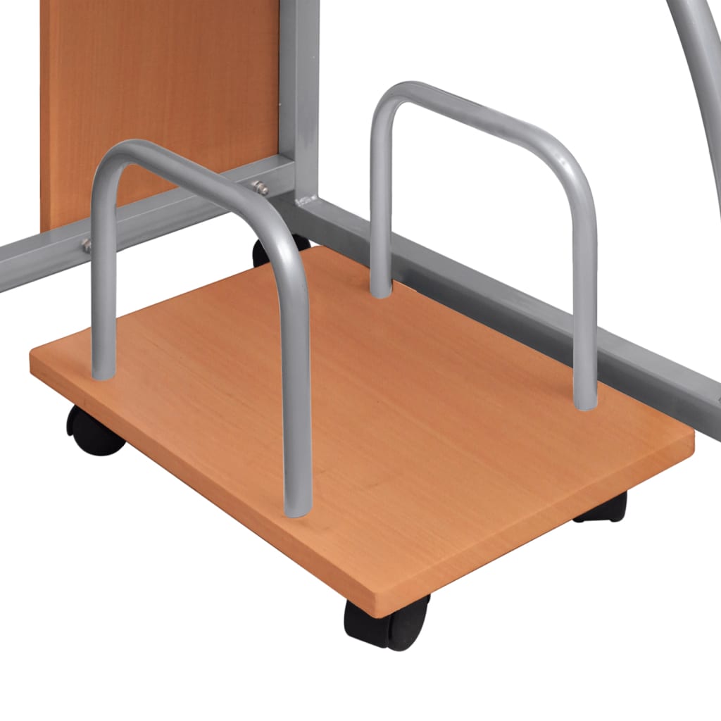 Computer desk 110x52x88.5 cm processed wood brown