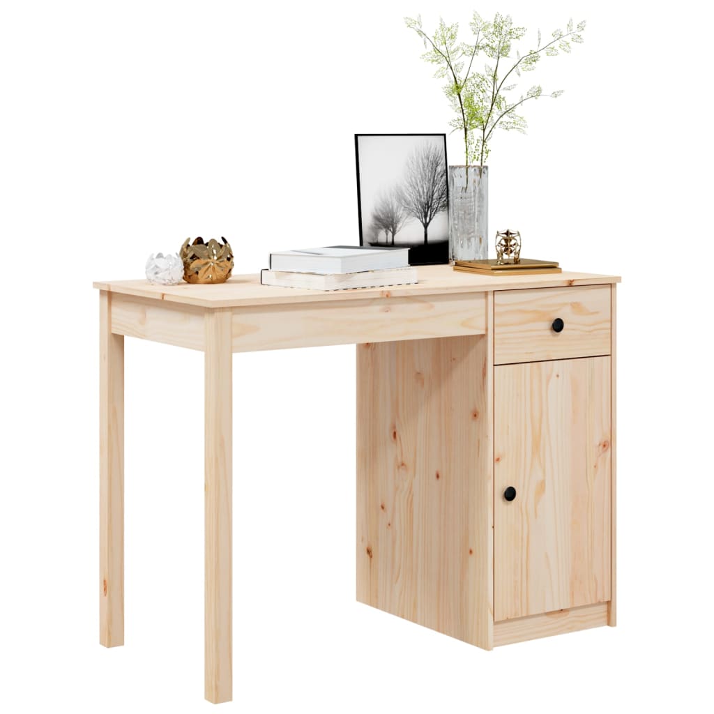 Desk 100x50x75 cm solid pine wood