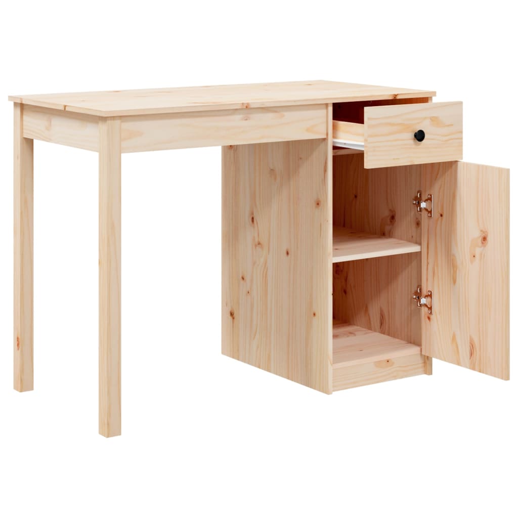 Desk 100x50x75 cm solid pine wood