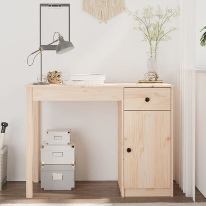 Desk 100x50x75 cm solid pine wood