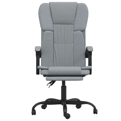 Office chair adjustable fabric light gray