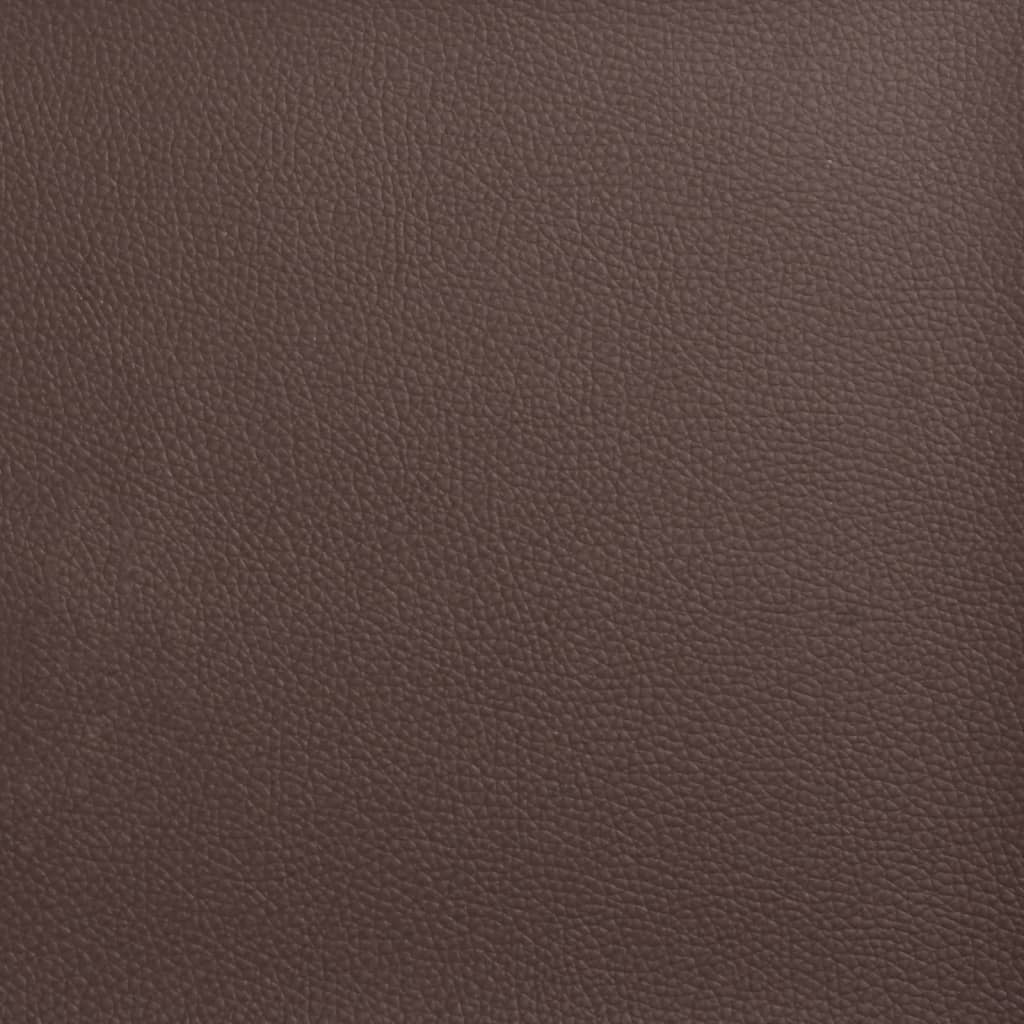 Kantoorstoel verstelbaar kunstleer bruin