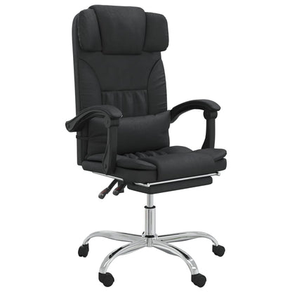 Office chair massage adjustable artificial leather black