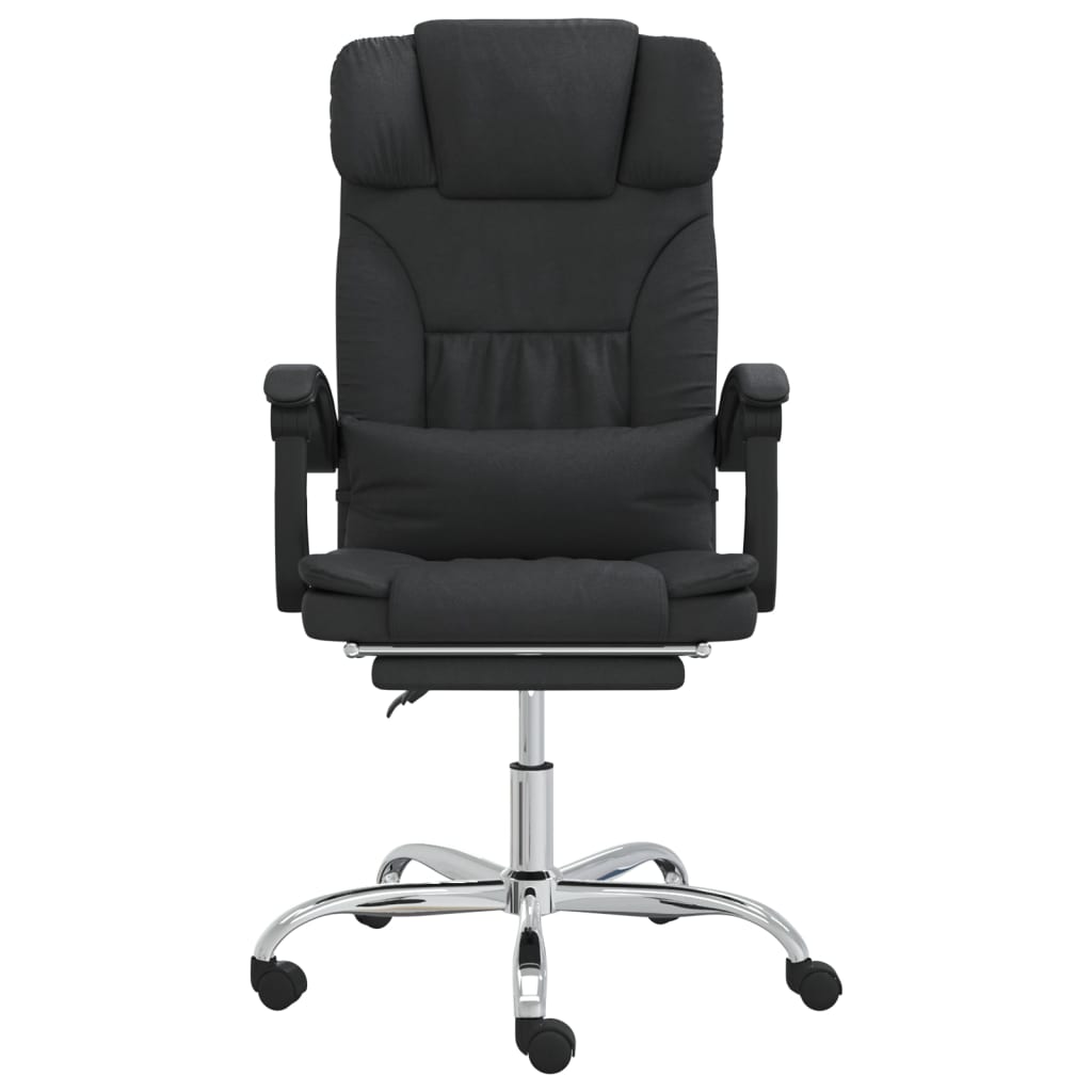 Office chair massage adjustable artificial leather black