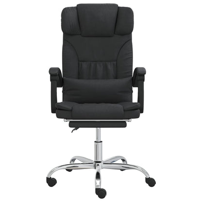 Office chair massage adjustable artificial leather black