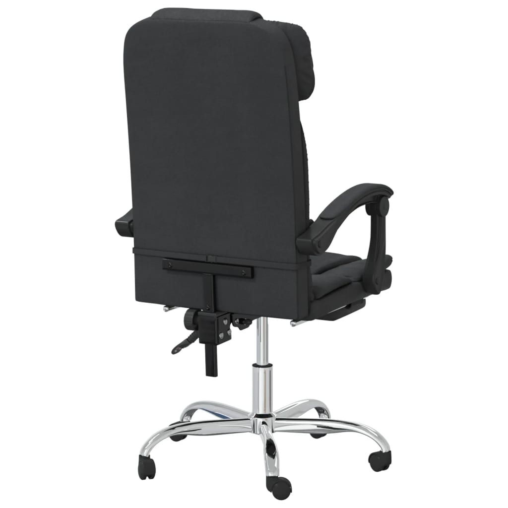 Office chair massage adjustable artificial leather black