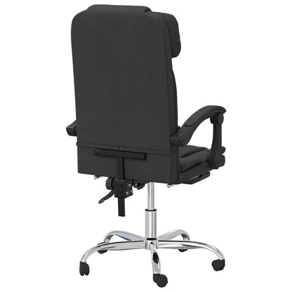 Office chair massage adjustable artificial leather black