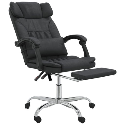Office chair massage adjustable artificial leather black
