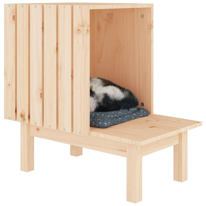 Cat house 60x36x60 cm solid pine wood