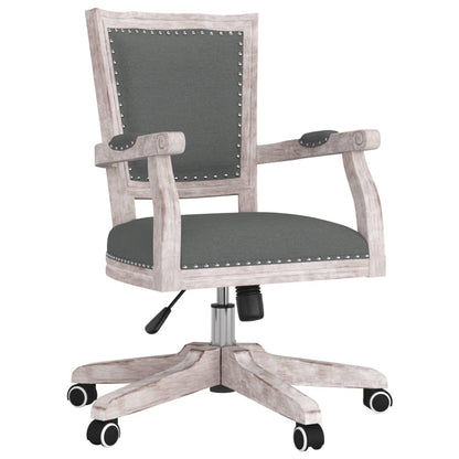 Office chair swivel fabric dark gray