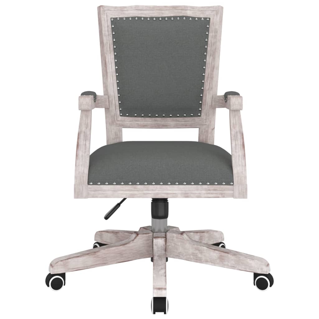 Office chair swivel fabric dark gray