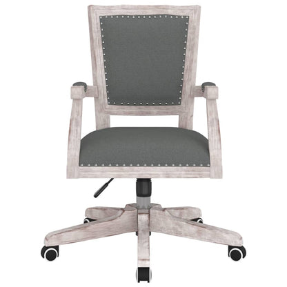 Office chair swivel fabric dark gray