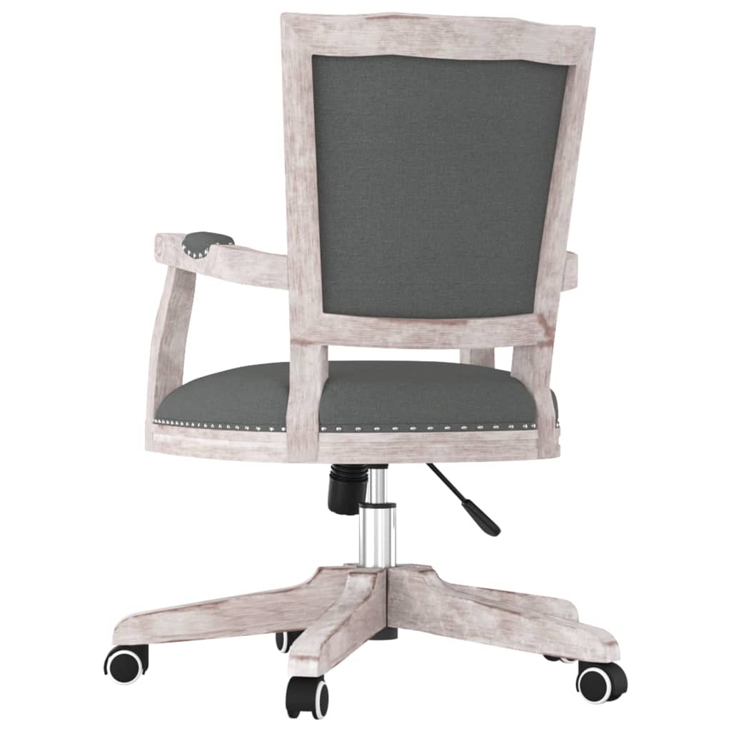 Office chair swivel fabric dark gray