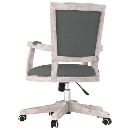 Office chair swivel fabric dark gray