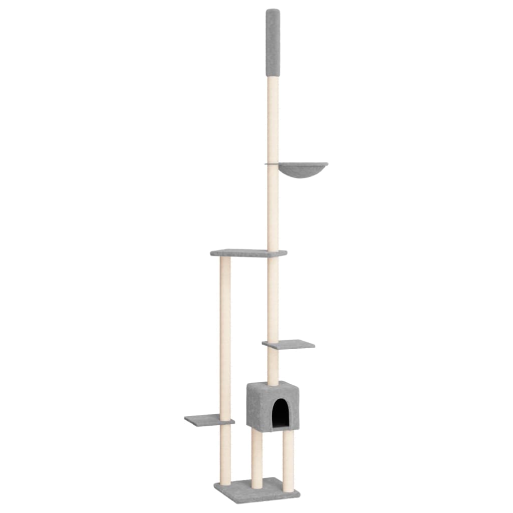 Cat furniture floor to ceiling 258.5-284.5 cm light gray