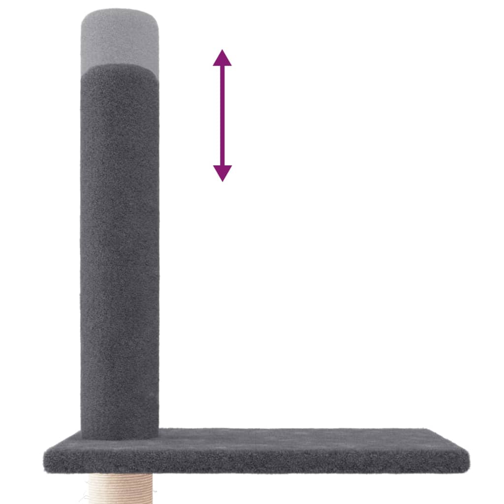 Cat furniture floor to ceiling 250.5-276.5 cm dark gray