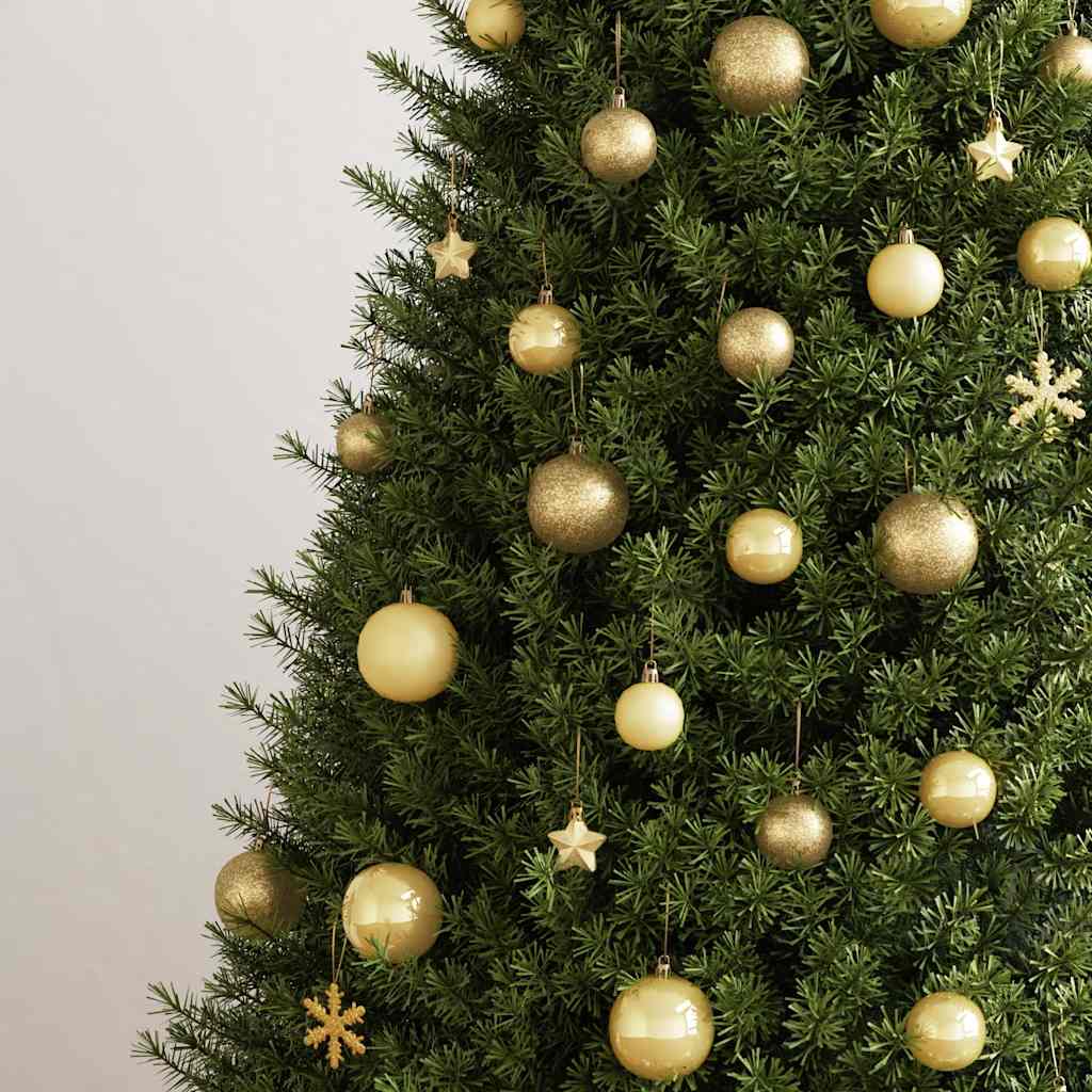 111-delige Kerstballenset polystyreen goudkleurig