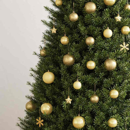 111-delige Kerstballenset polystyreen goudkleurig