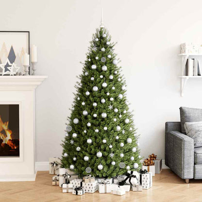 111-delige Kerstballenset polystyreen zilverkleurig