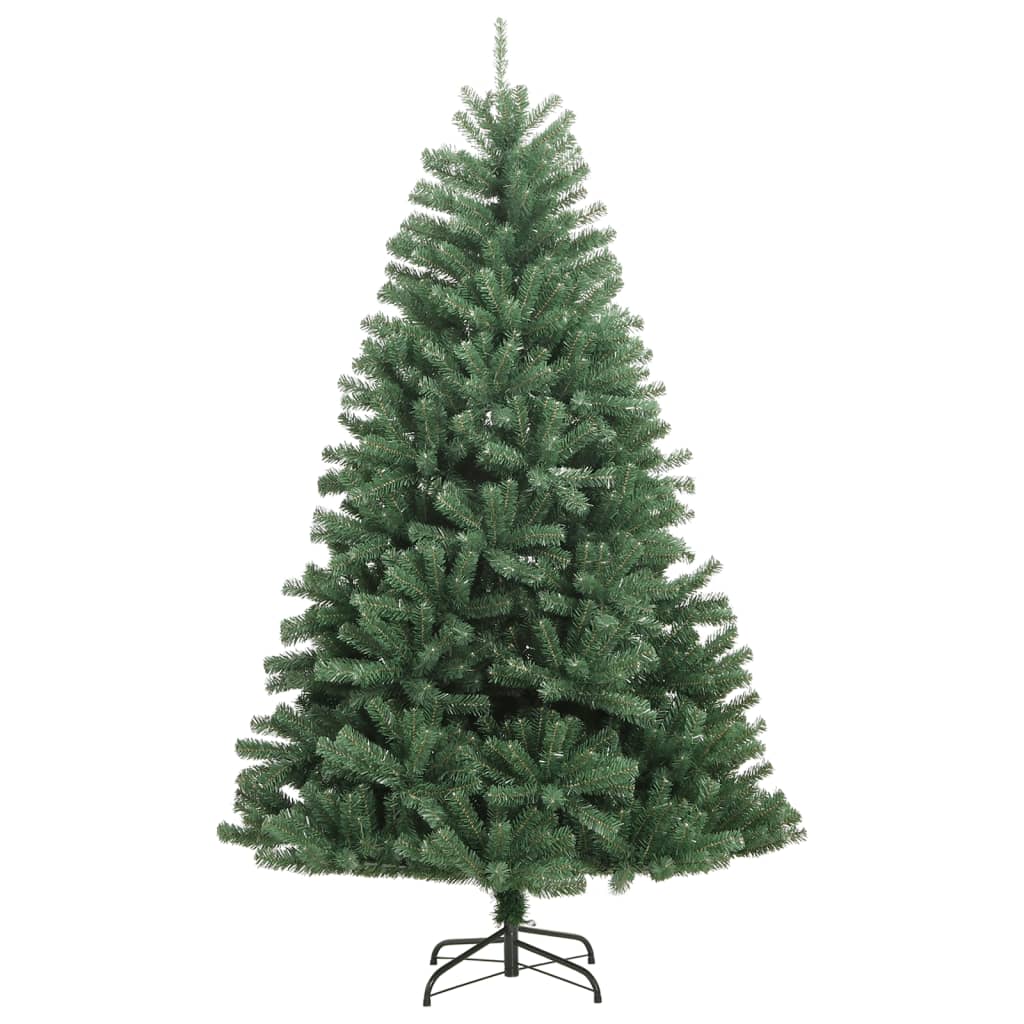 Kunstkerstboom met scharnieren en standaard 270 cm groen