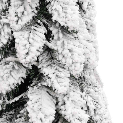 Kunstkerstboom met verlichting en sneeuw 60 LED's 120 cm