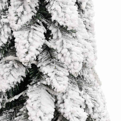 Kunstkerstboom met verlichting en sneeuw 80 LED's 150 cm